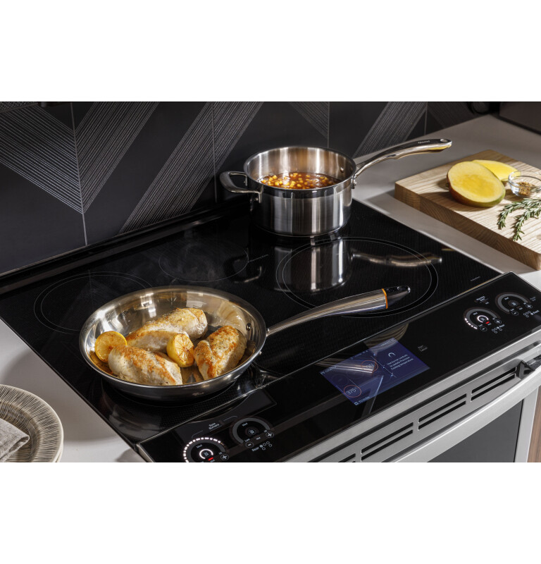 30" Smart Slide-In Fingerprint Resistant Front-Control Induction and Convection Range with No Preheat Air Fry view 9