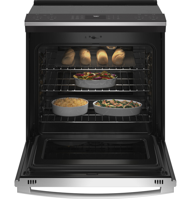 30" Smart Slide-In Fingerprint Resistant Front-Control Induction and Convection Range with No Preheat Air Fry view 18