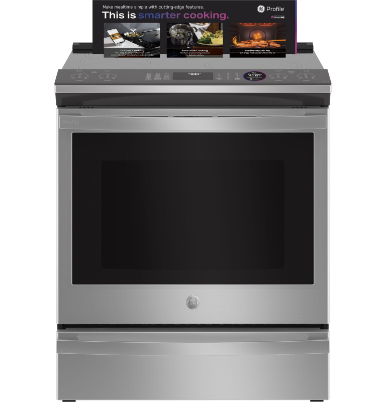 30" Smart Slide-In Fingerprint Resistant Front-Control Induction and Convection Range with No Preheat Air Fry view 2