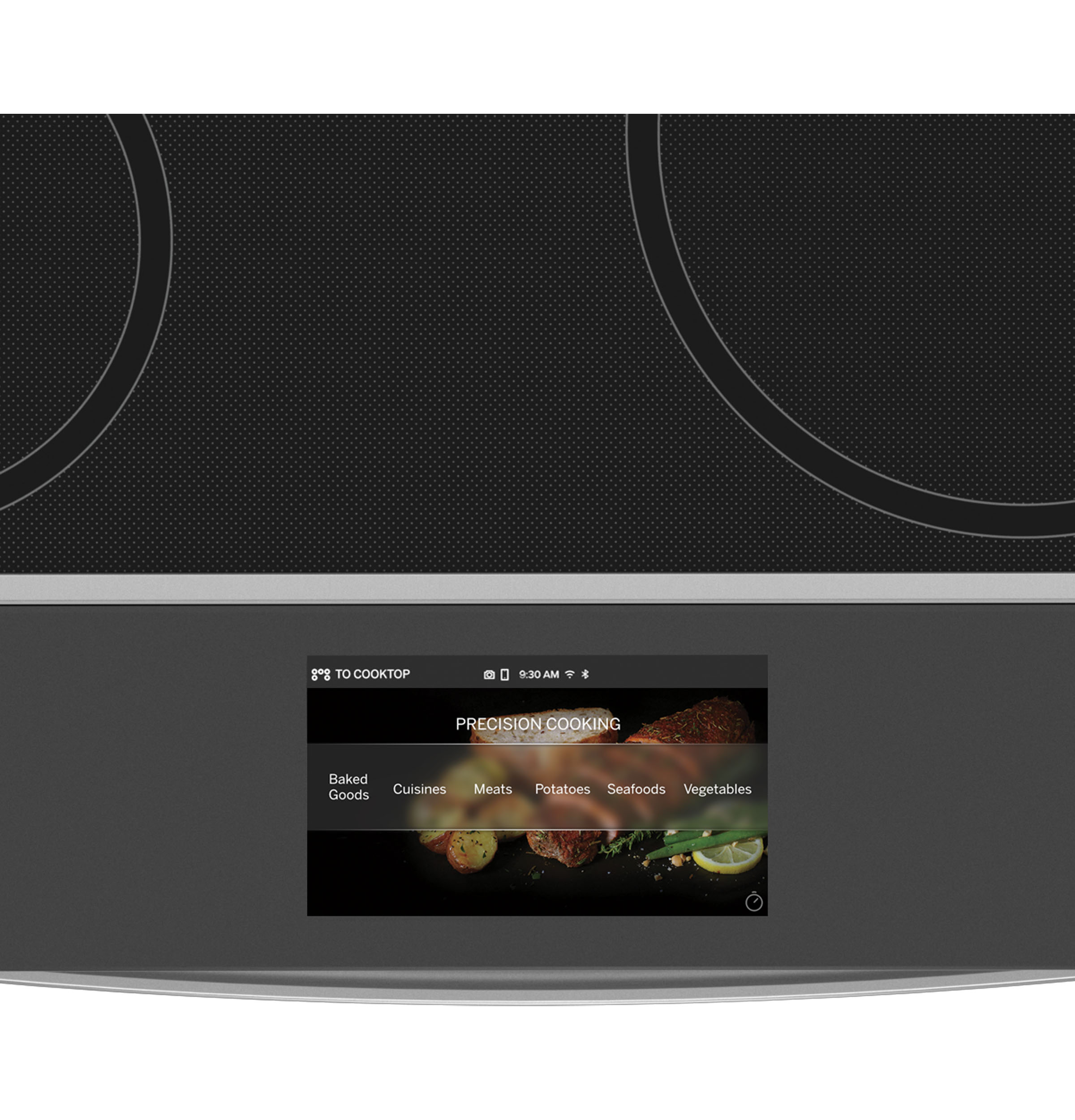 30" Smart Slide-In Front-Control Induction Fingerprint Resistant Range with In Oven Camera PHS93XYPFS