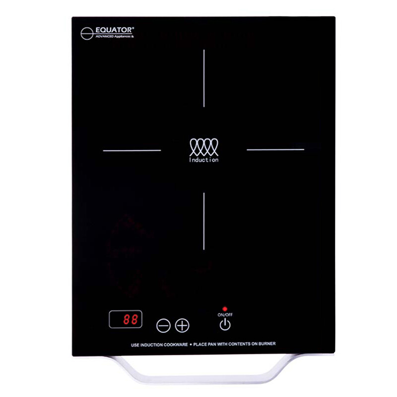 11 inch Portable One-Burner Induction Cooktop LIGHT Aluminum Handle 110V PIC100BLACK
