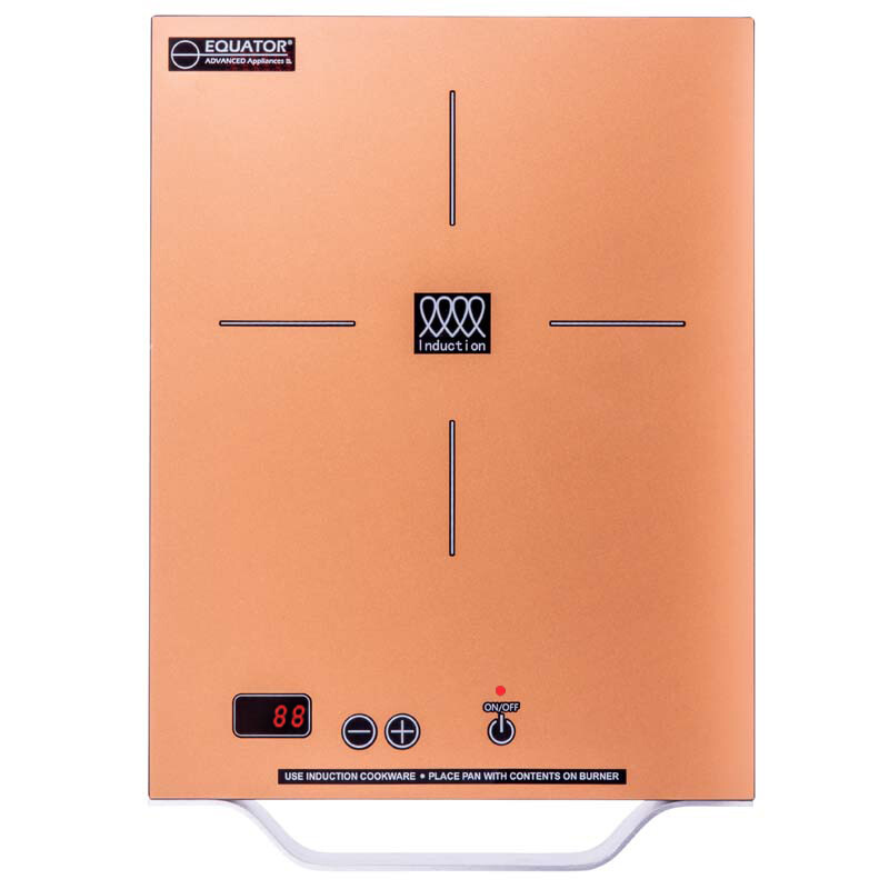 11 inch Portable One-Burner Induction Cooktop LIGHT Aluminum Handle 110V PIC100COPPERCOPPER