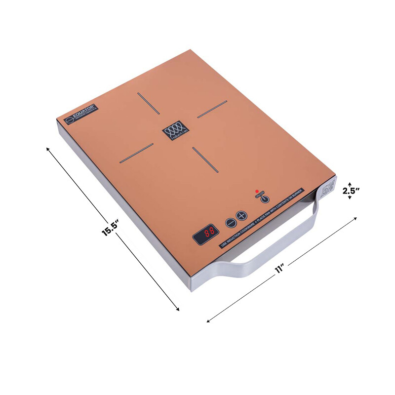 11 inch Portable One-Burner Induction Cooktop LIGHT Aluminum Handle 110V PIC100COPPERCOPPER, product image 4 of 12