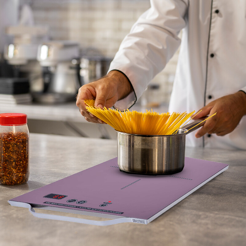 11 inch Portable One-Burner Induction Cooktop LIGHT Aluminum Handle 110V PIC100LILAC, product image 3 of 12
