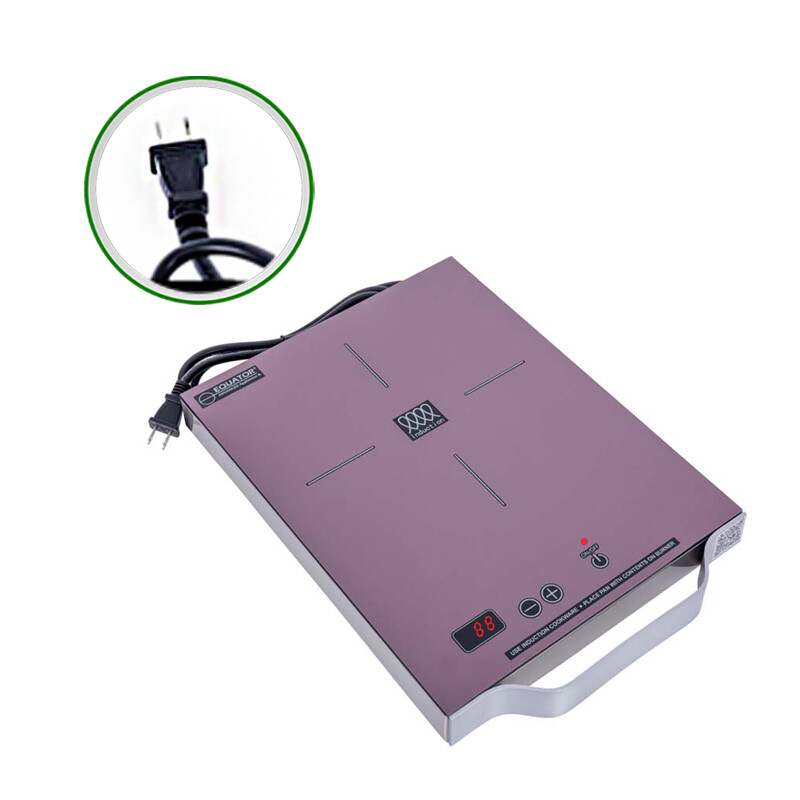 11 inch Portable One-Burner Induction Cooktop LIGHT Aluminum Handle 110V PIC100LILAC, product image 5 of 12