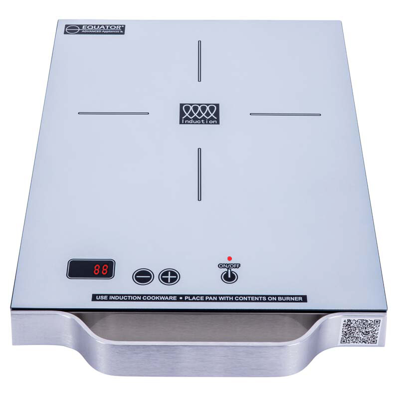 11 inch Portable One-Burner Induction Cooktop LIGHT Aluminum Handle 110V PIC100SILVER, product image 2 of 12