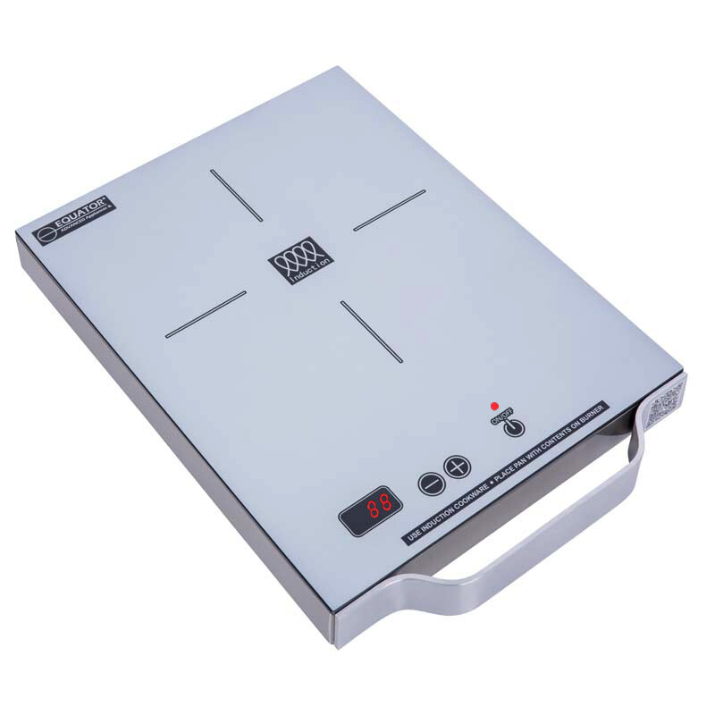11 inch Portable One-Burner Induction Cooktop LIGHT Aluminum Handle 110V PIC100SILVER, product image 10 of 12