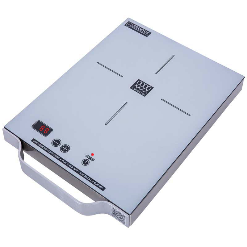 11 inch Portable One-Burner Induction Cooktop LIGHT Aluminum Handle 110V PIC100SILVER, product image 11 of 12