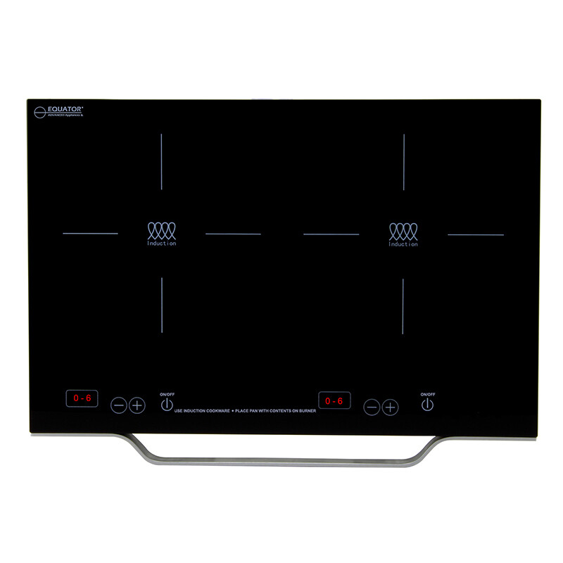 21 inch Portable 2-Burner Induction Cooktop LIGHT with ALUMINUM HANDLE 110V PIC200N