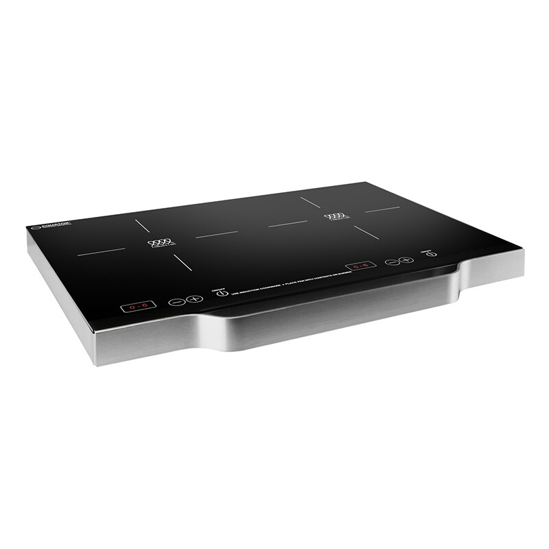 21 inch Portable 2-Burner Induction Cooktop LIGHT with ALUMINUM HANDLE 110V PIC200N, product image 10 of 12