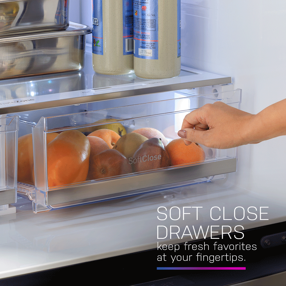 23.3 Cu. Ft. Smart Counter-Depth Fingerprint Resistant 4-Door French-Door Refrigerator with Door In Door view 16