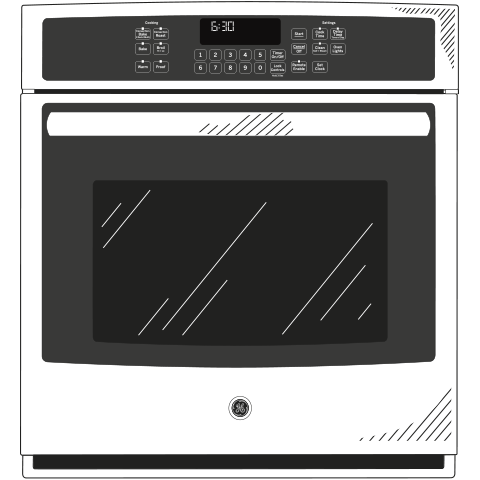 Series 27" Built-In Single Convection Wall Oven PK7000EJES