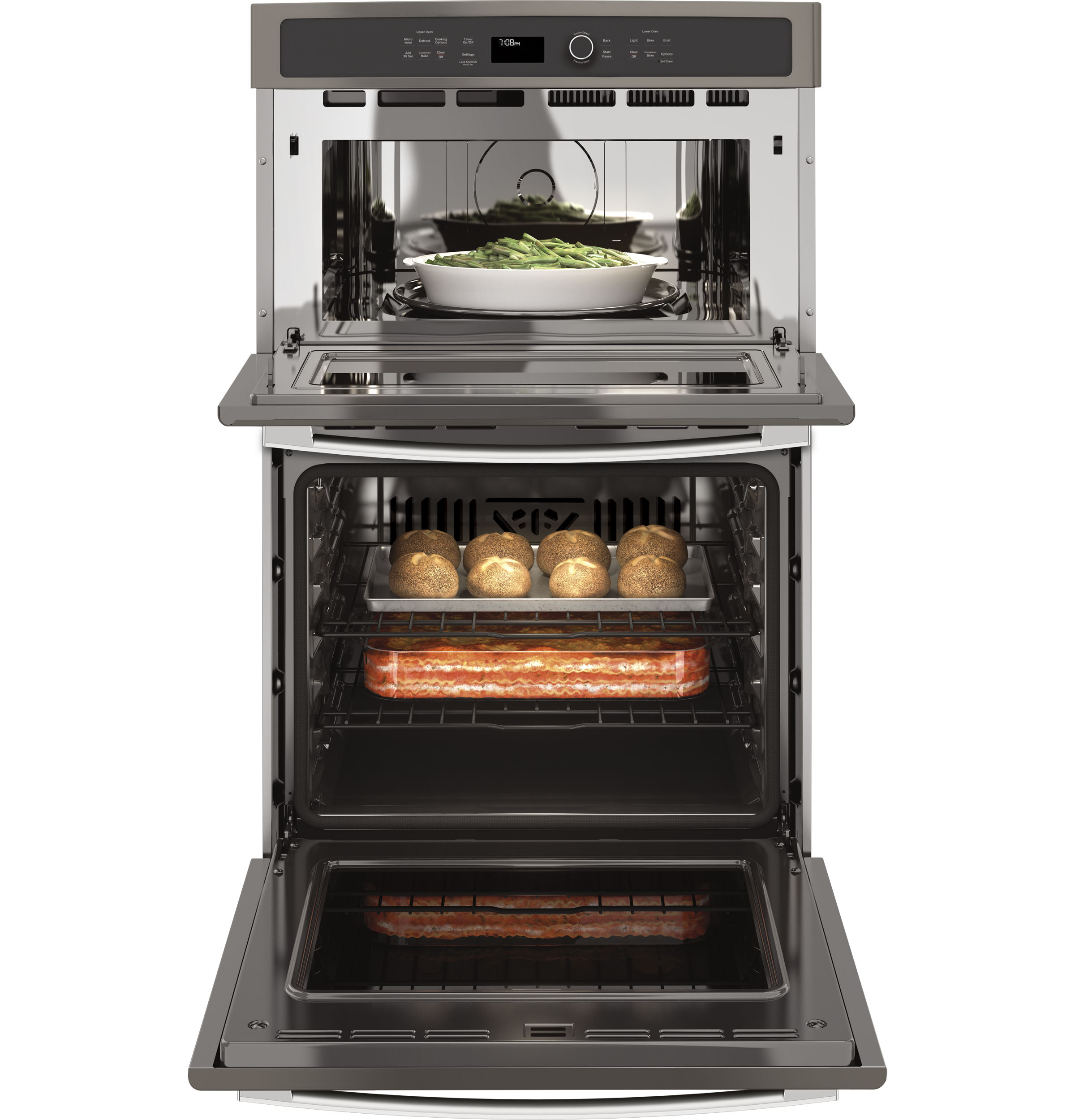 27" Built-In Combination Convection Microwave/Convection Wall Oven PK7800EKES