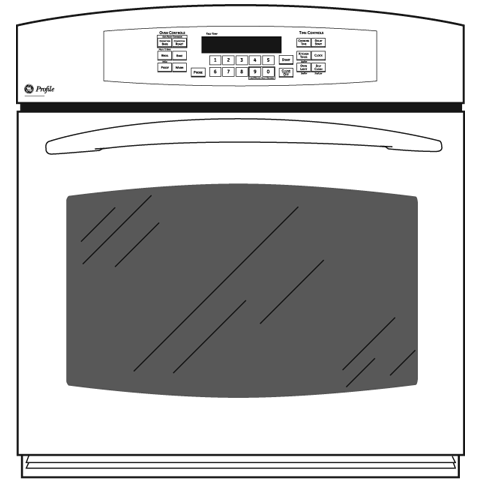 27" Built-In Single Convection Wall Oven PK916DRBB