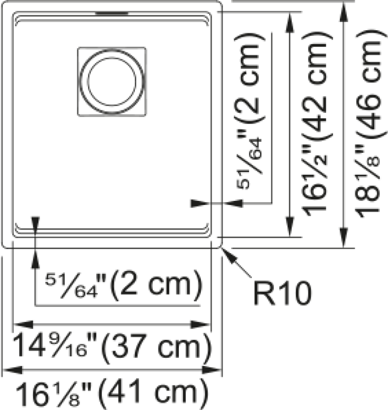 Peak Undermount Sink view 2