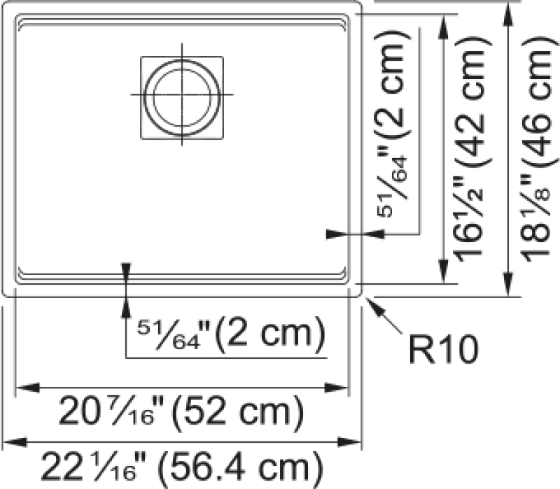 Peak Undermount Sink view 2