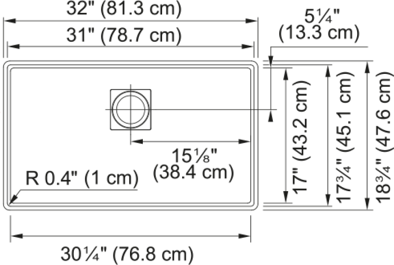 Peak Undermount Sink view 2