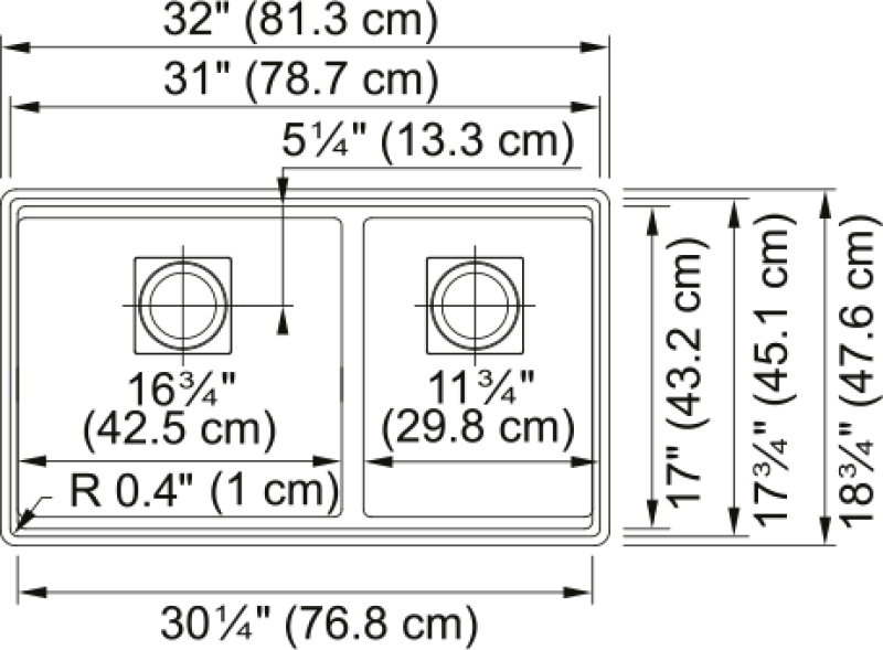 Peak Undermount Sink view 2