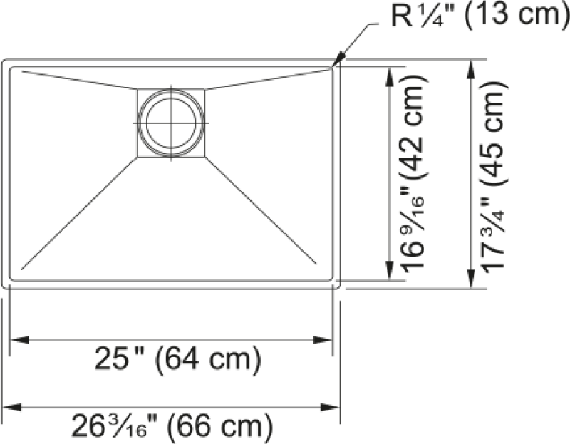 Peak Undermount Sink view 2