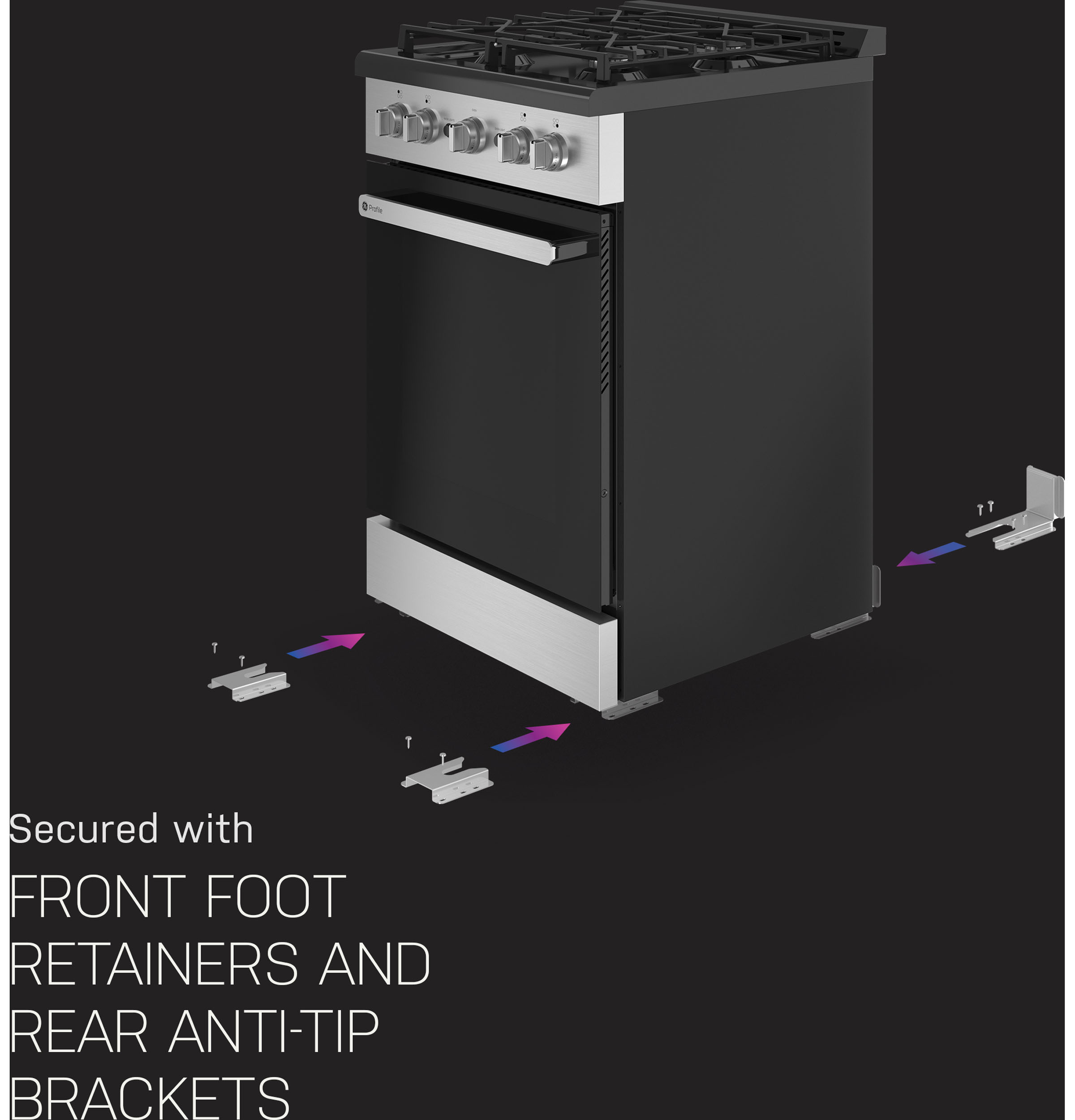 24" Free-Standing RV Gas Range PLS624RTSS, product image 7 of 21