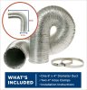 Flexible Aluminum 8' Transition Duct PM08X10085, product image 6 of 11