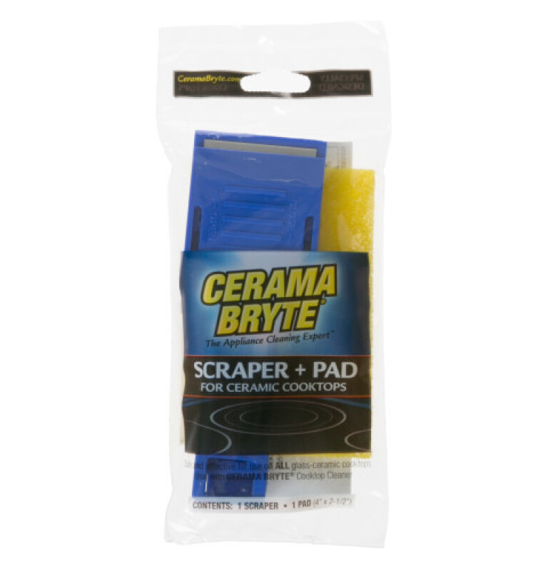 Cerama Bryte Ceramic Cooktop Scraper & Pad PM10X304