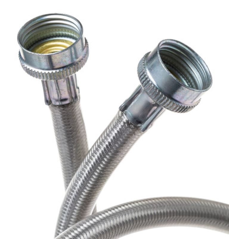 Universal Washing Machine Stainless Steel Hoses - 2 Pack PM14X10005