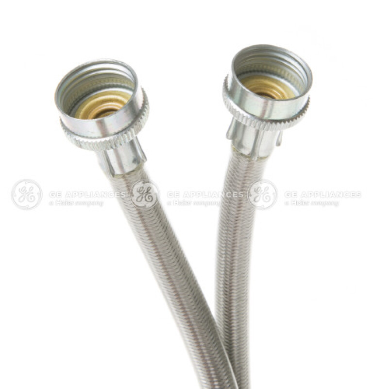 Stainless Washer Hose 6' (2pk) With 90 Elbow PM14X10011, product image 2 of 5