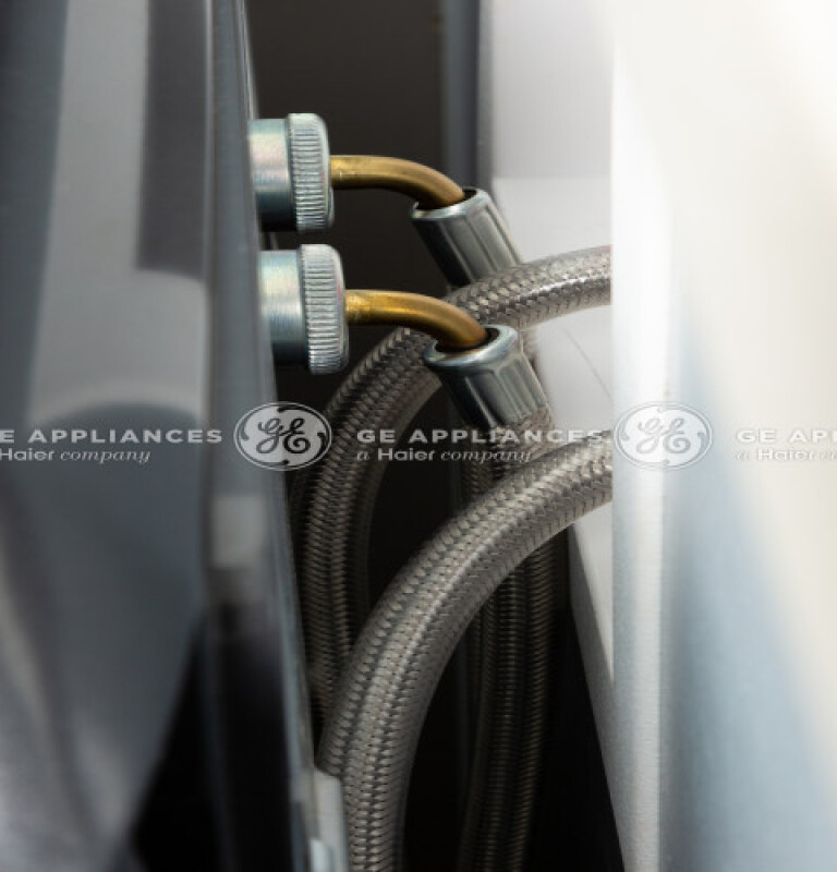 Stainless Washer Hose 6' (2pk) With 90 Elbow PM14X10011, product image 4 of 5