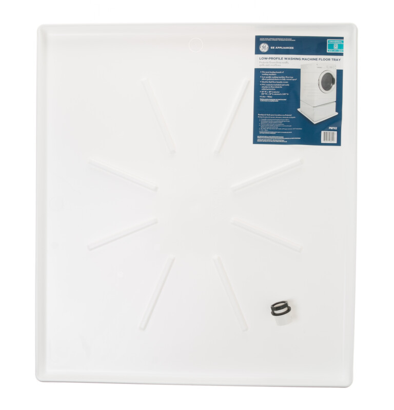 UNIVERSAL WASHING MACHINE FLOOR TRAY - White PM7X2, product image 5 of 6
