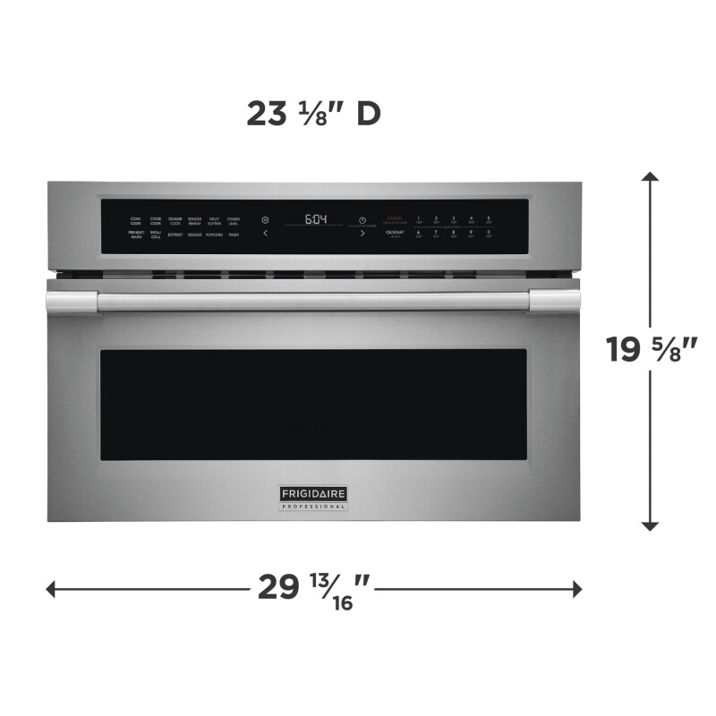 30" Built-In Convection Microwave Oven with Drop-Down Door view 4