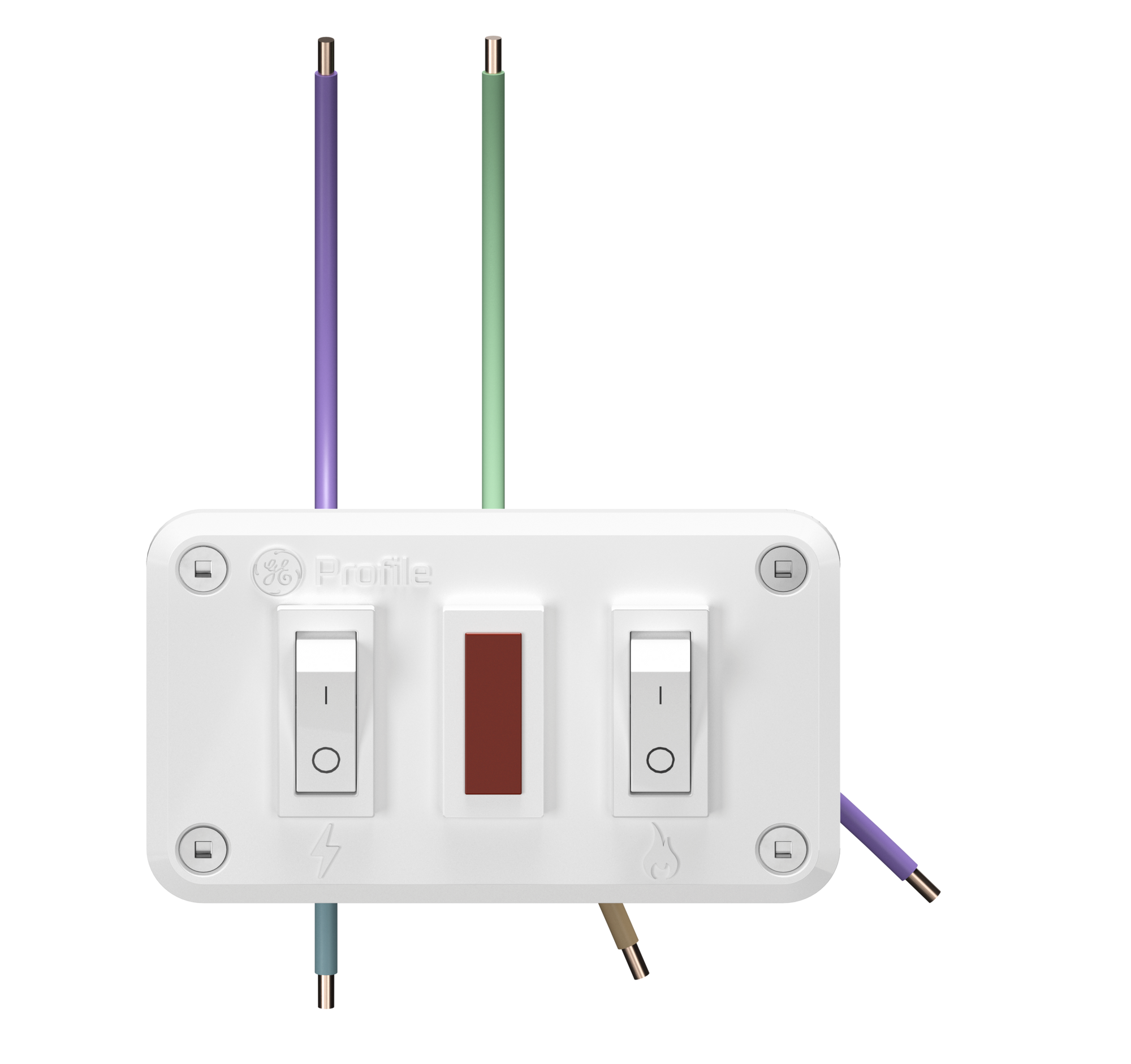 RV Dual Fuel White Toggle Control for LP and Electric Water Heater PMCSRS