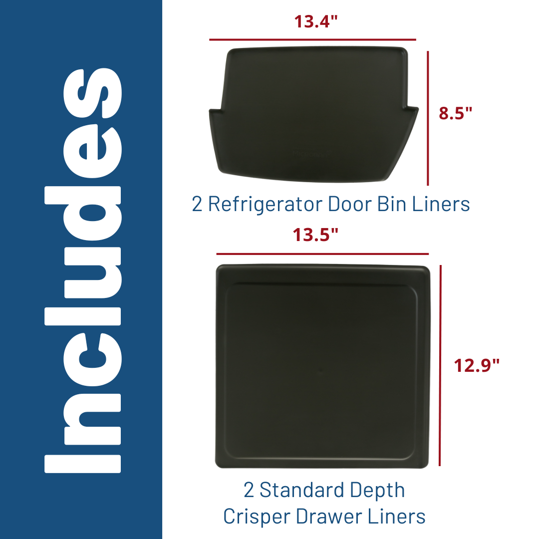 Drawer & Bin Liners with Microban® for Standard Depth Refrigerators PMLNRBF01, product image 8 of 13