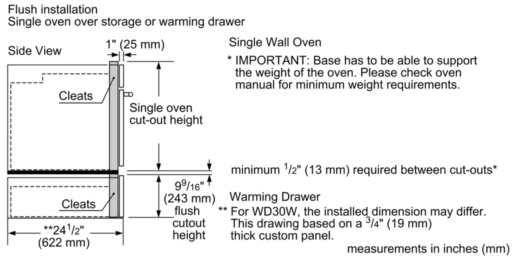 Professional Single Wall Oven 30'' PO301W