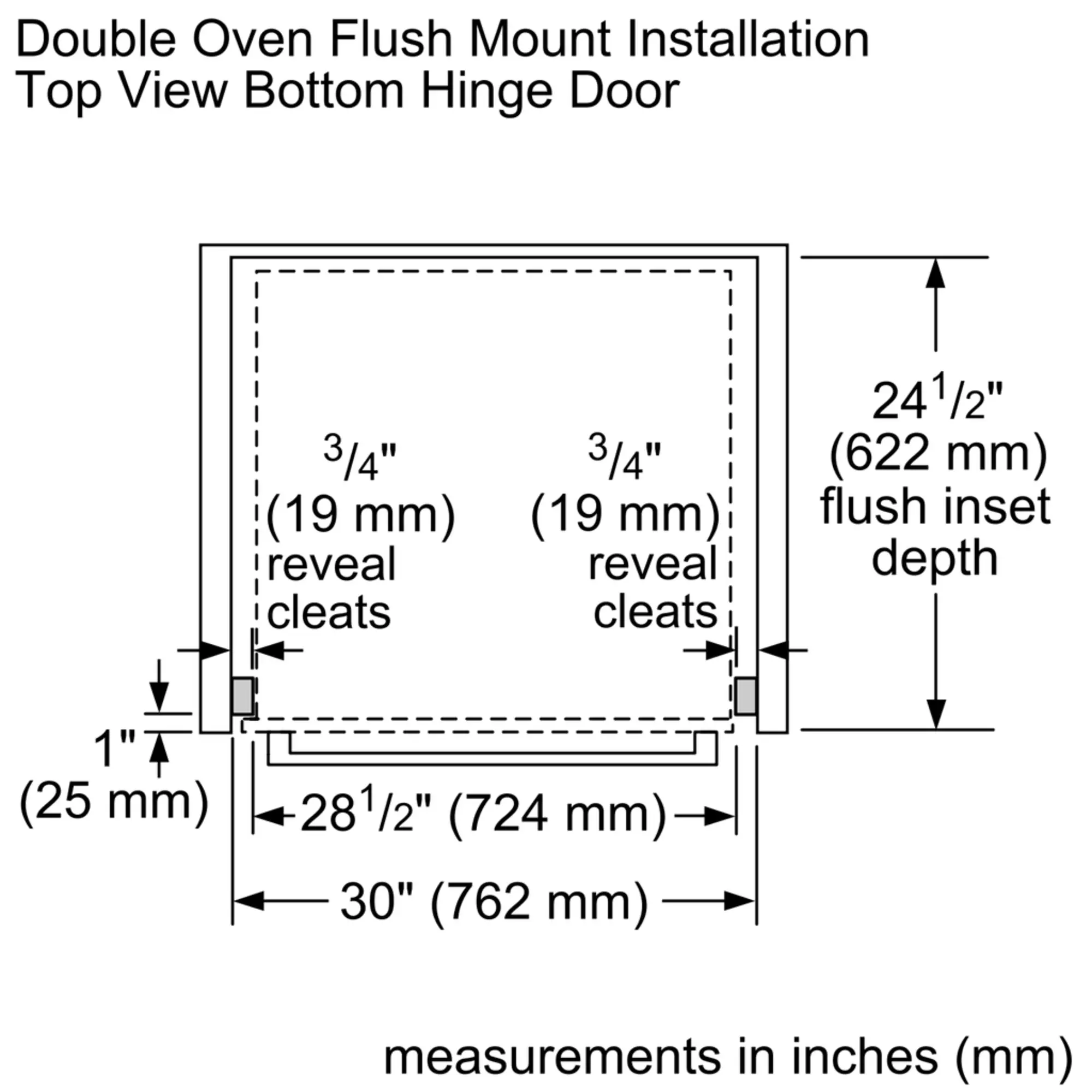 Professional Double Wall Oven 30'' PO302W