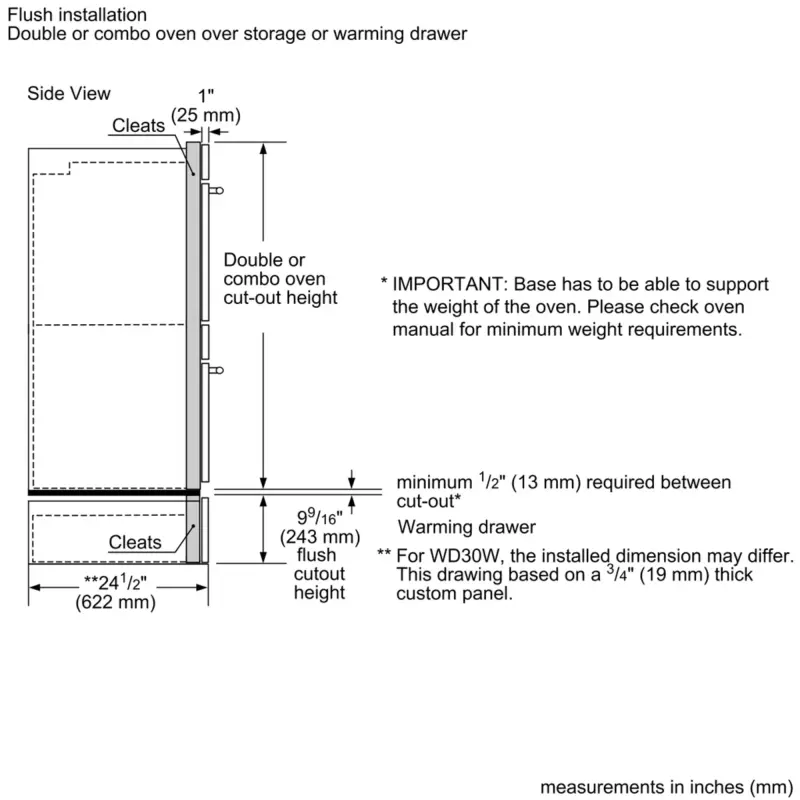 Professional Combination Wall Oven 30" POM301W