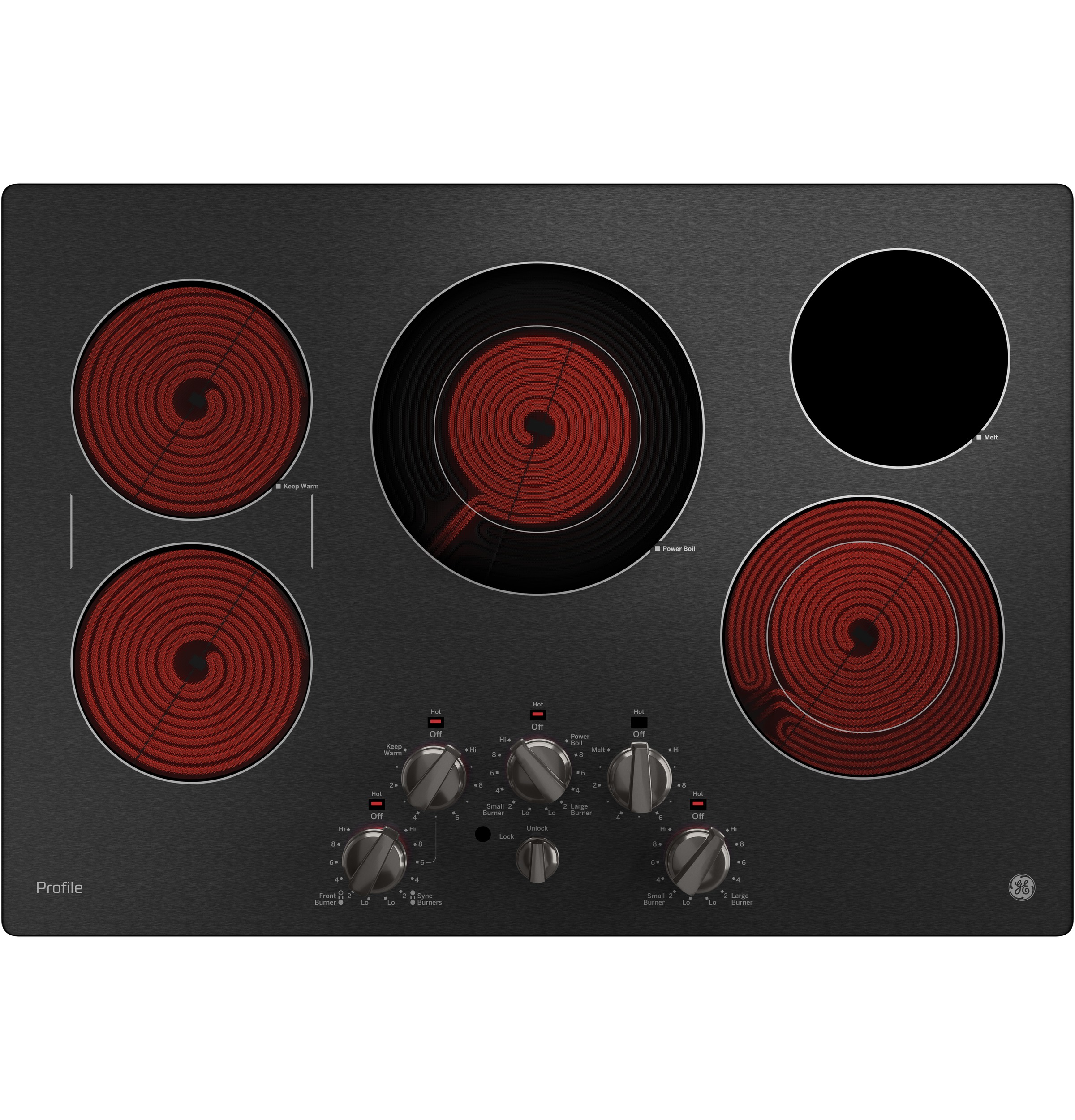 30" Built-In Knob Control Electric Cooktop PP7030BMTS