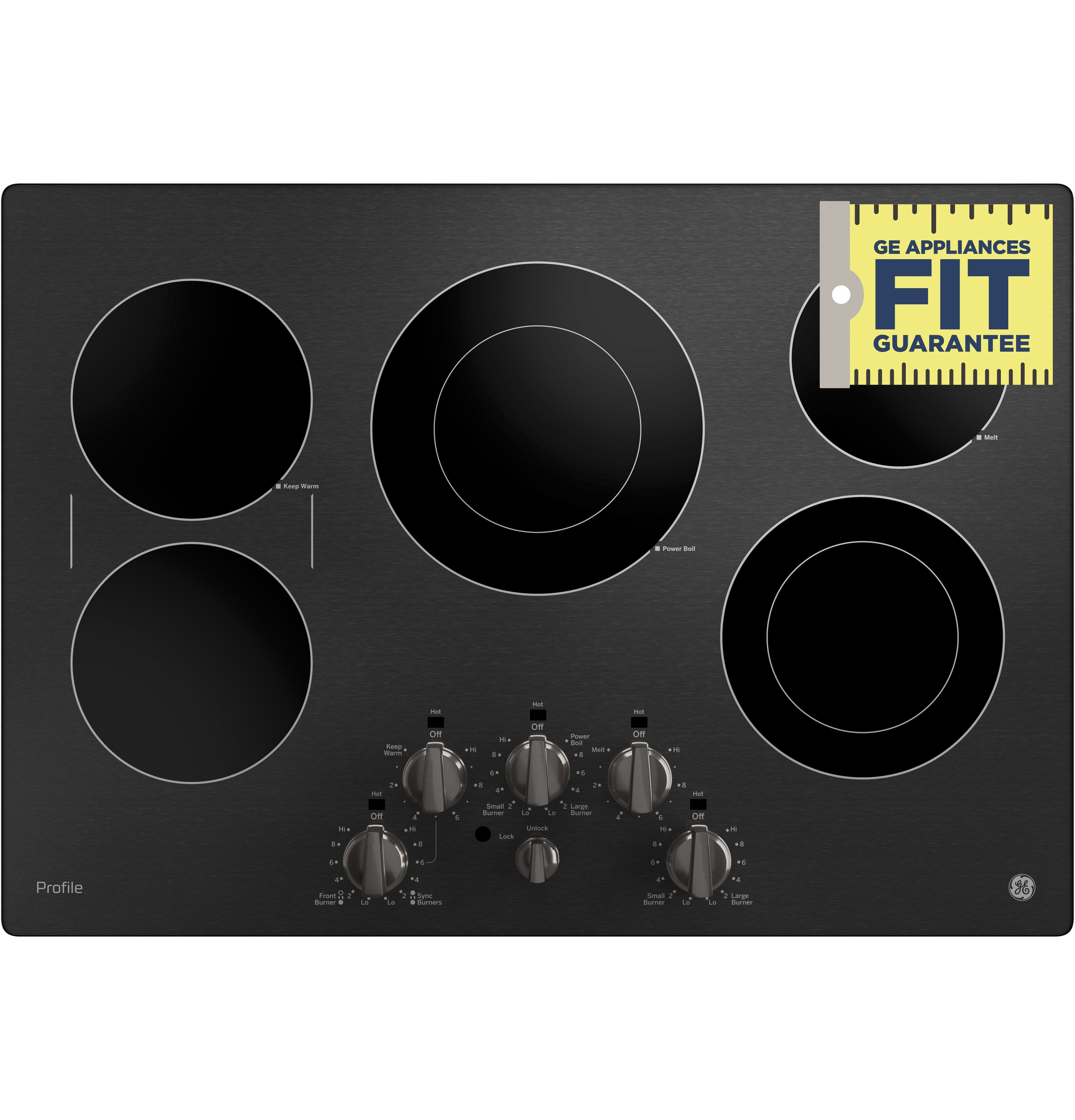 30" Built-In Knob Control Electric Cooktop PP7030BMTS