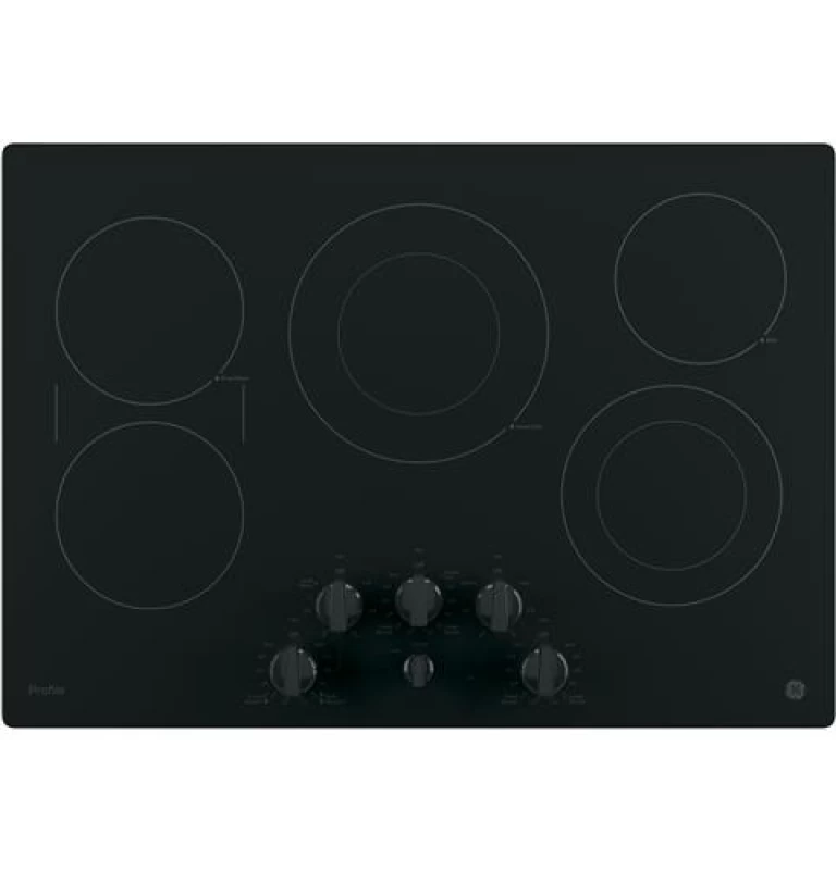GE Profile 30" Built-In Knob Control Electric Cooktop Black PP7030DJBB Picture 1