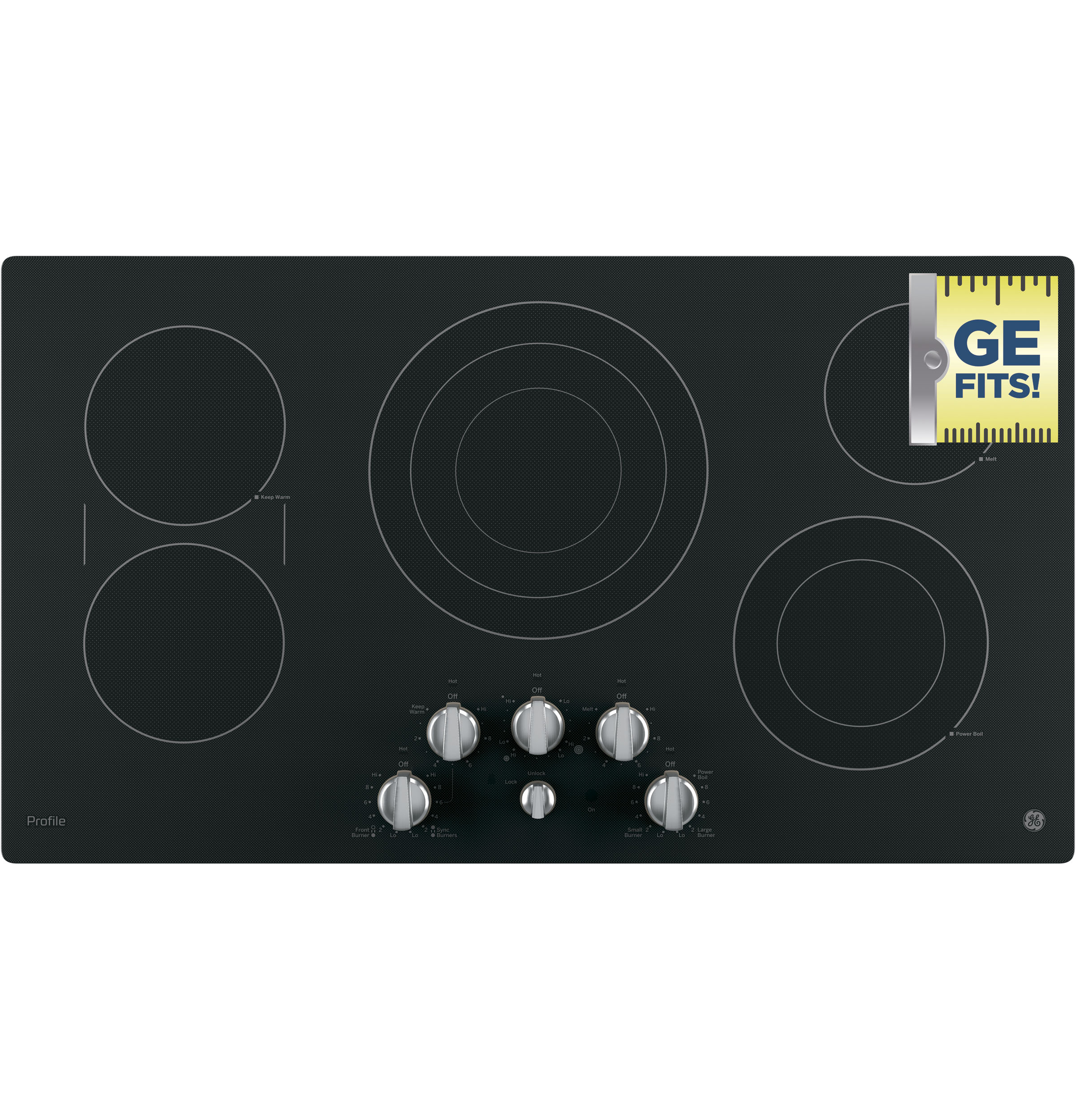 36" Built-In Knob Control Cooktop view 10