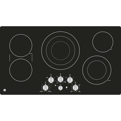 36" Built-In Knob Control Cooktop view 11