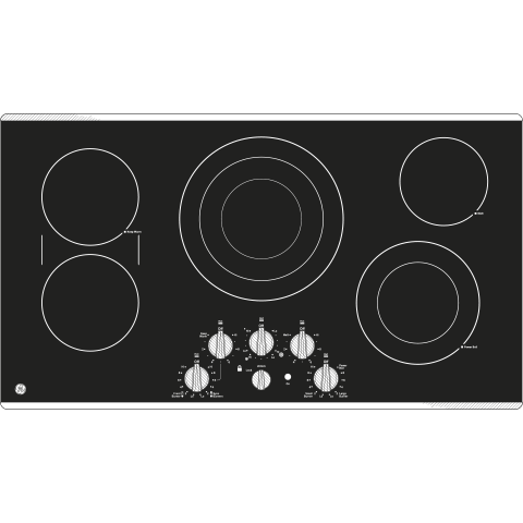 36" Built-In Knob Control Cooktop PP7036SJSS