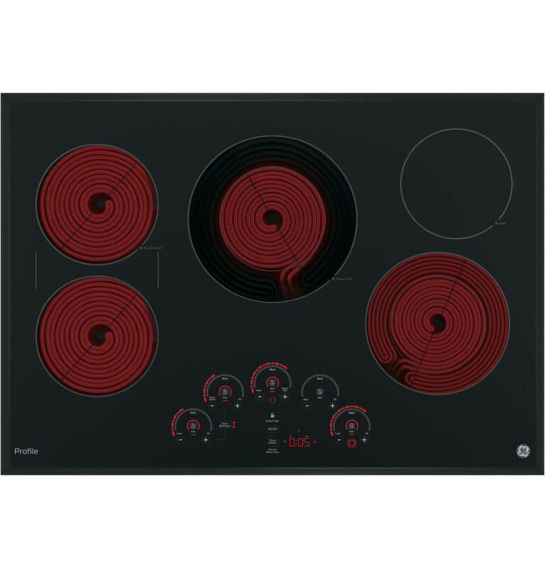 30" Built-In Touch Control Electric Cooktop PP9030DJBB