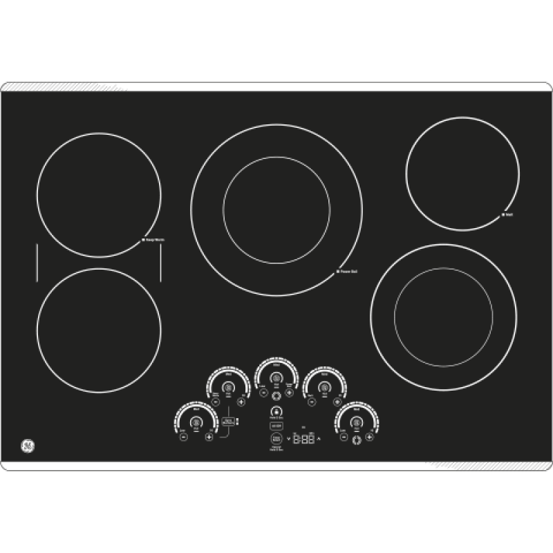 30" Built-In Touch Control Electric Cooktop PP9030SJSS
