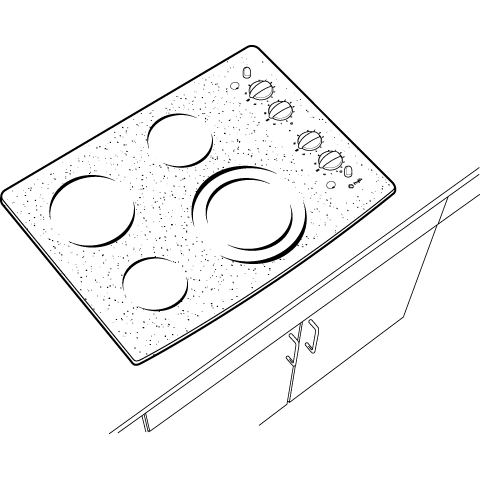 Series 30" Built-In Electric Cooktop PP912TMWW