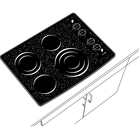 30" Built-In CleanDesign Electric Cooktop PP942BMBB