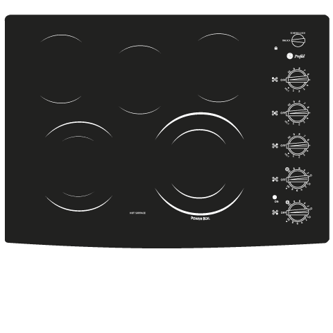Series 30" Built-In Electric Cooktop PP944DTBB