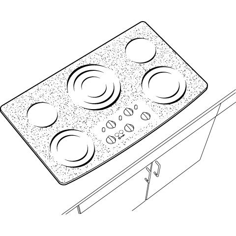 36" Built-In CleanDesign Cooktop PP972TMWW