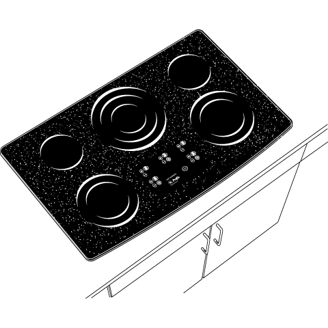 Series 36" Built-In Cooktop view 5