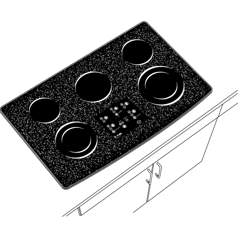 36" Built-In CleanDesign Cooktop PP980WMWW